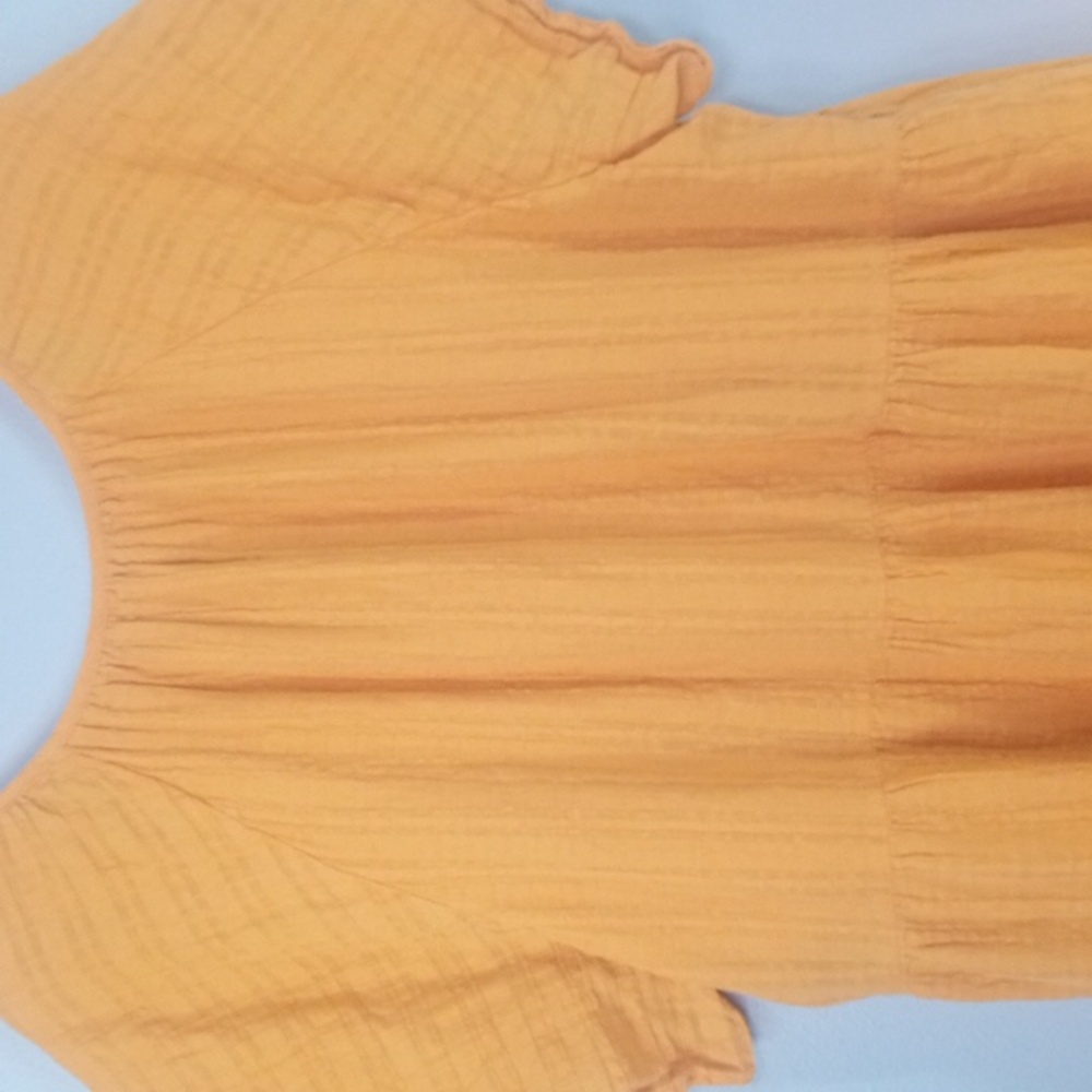 Knox Rose Women's Orange V-Neck Midi Dress Size XL - Picture 7 of 9